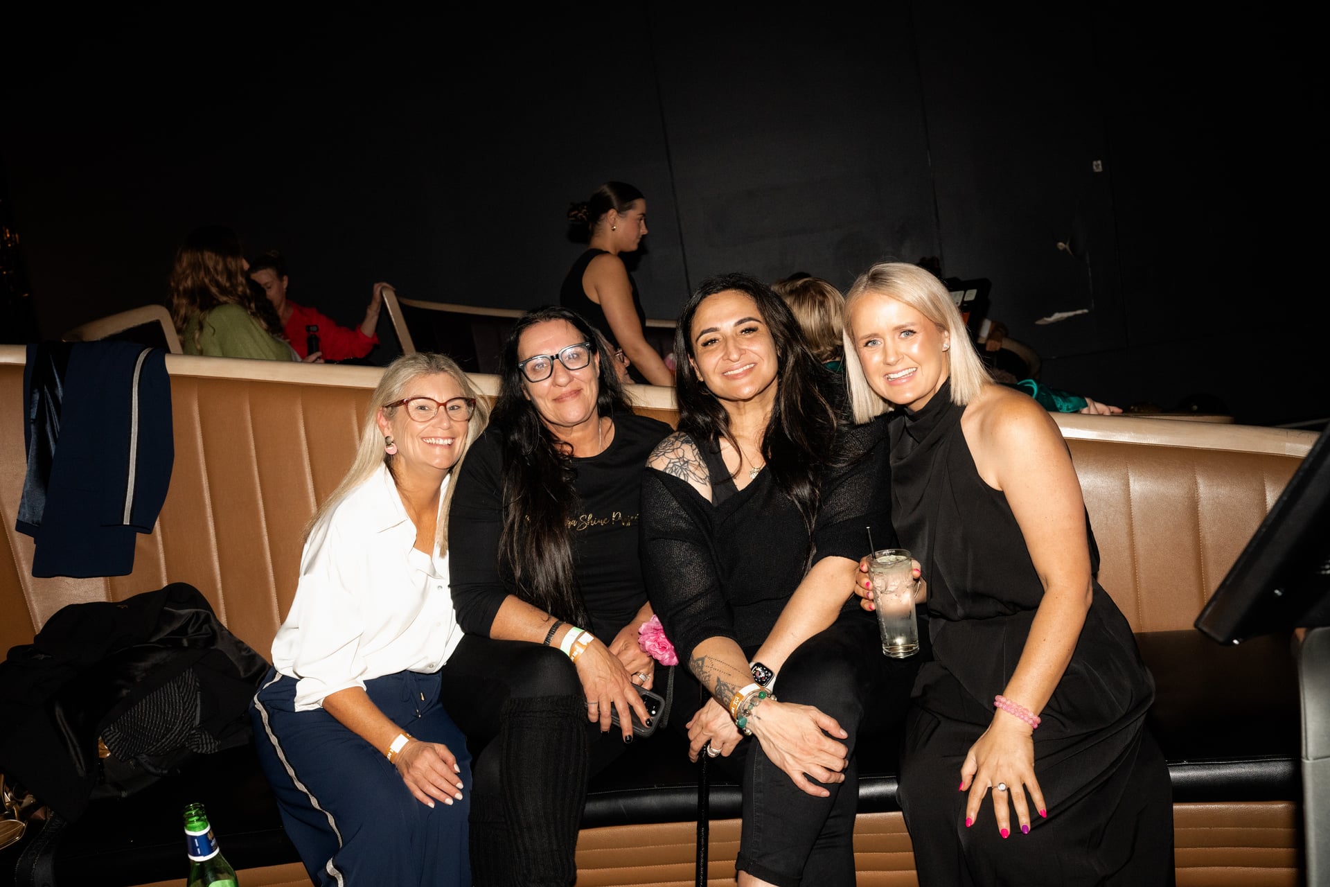 VIP night, mid-conversation